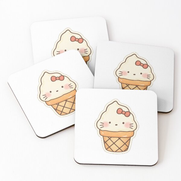 Item preview, Ice cream kitty  designed and sold by Jadedoodle.