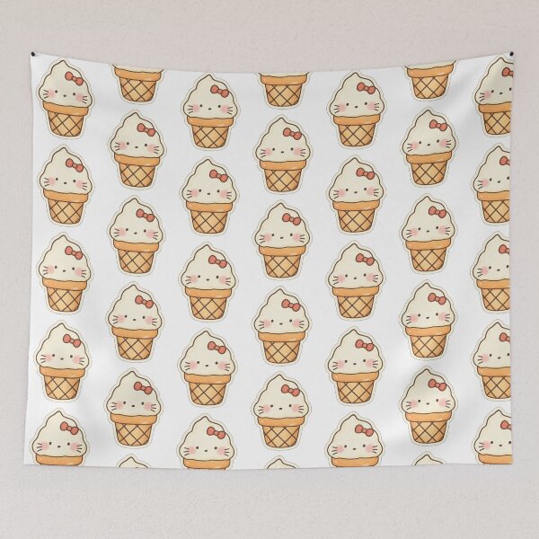 Item preview, Ice cream kitty  designed and sold by Jadedoodle.