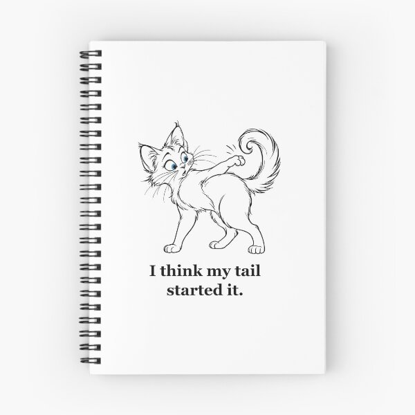 Item preview, Tail-Chasing Cat — My Tail Started It designed and sold by Soft Paws Sketches.