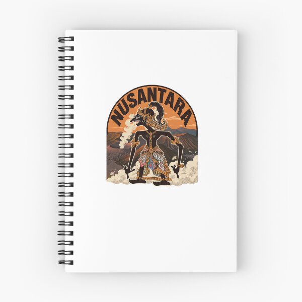 Item preview, Nusantara - Traditional Javanese Wayang Kulit with Volcano - Vintage Distressed Indonesian Heritage Art designed and sold by cannsuh.