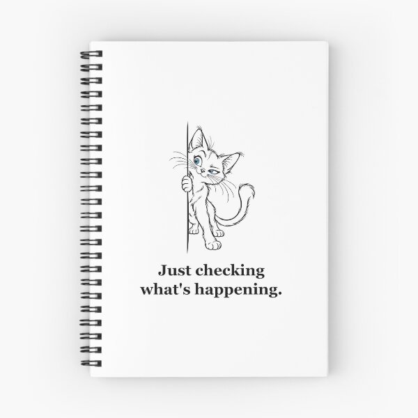Item preview, Peeking Kitten — Just Checking What's Happening designed and sold by Soft Paws Sketches.