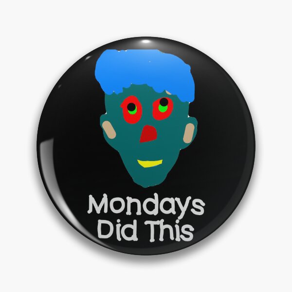 Item preview, Mondays Did This Green Face Scribble designed and sold by matrixvip.