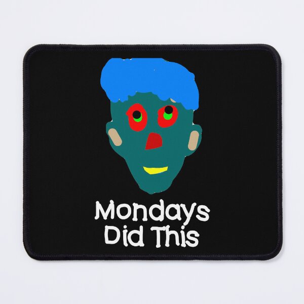 Item preview, Mondays Did This Green Face Scribble designed and sold by matrixvip.