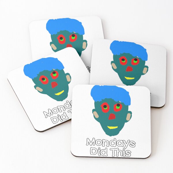 Item preview, Mondays Did This Green Face Scribble designed and sold by matrixvip.