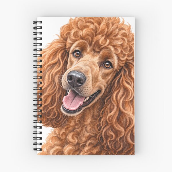 Item preview, Red Standard Poodle Portrait – Spirited, Elegant & Intelligent Dog Art designed and sold by Greenview-Gifts.