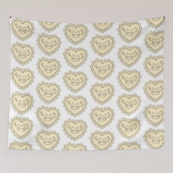 Item preview, Cat Lace Heart designed and sold by Jadedoodle.