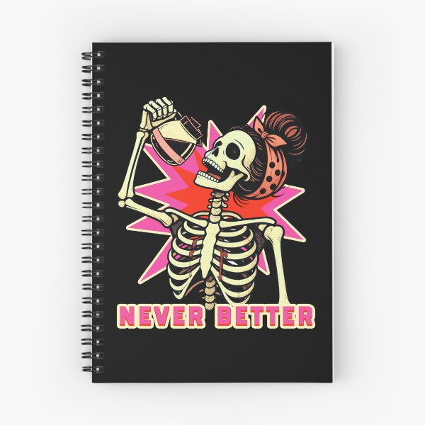Item preview, Never Better Messy Bun Skeleton Halloween designed and sold by tellia-kallisto.