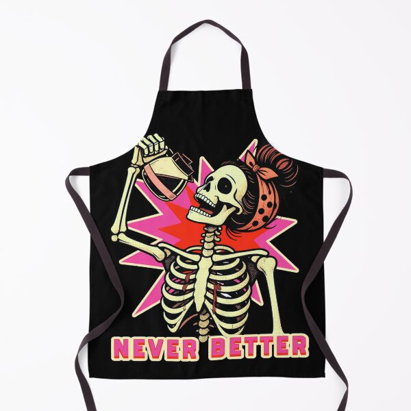 Item preview, Never Better Messy Bun Skeleton Halloween designed and sold by tellia-kallisto.