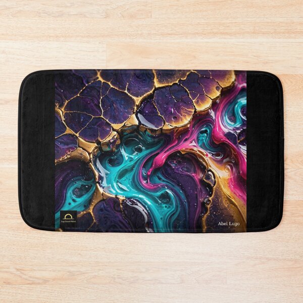 Item preview, GOLDEN FAULT LINES•FLUID RESIN ART•DARK LUXURY•ABEL LUGO•LSV designed and sold by Lugo Sunset Visions.