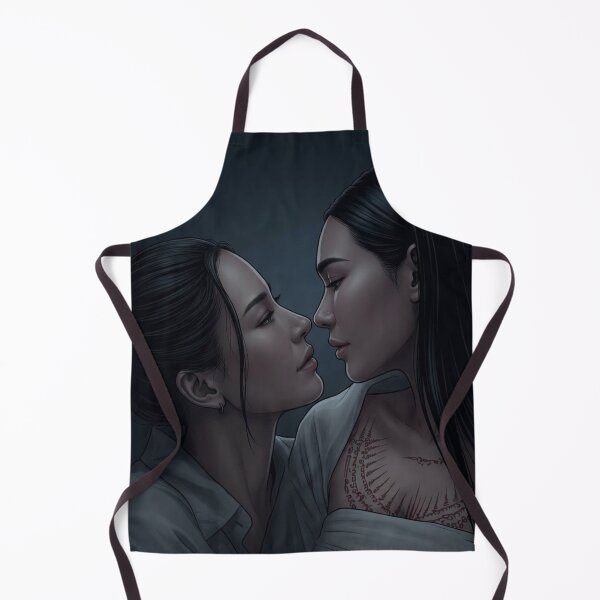 Item preview, BinOon BS PT Bulan Peem Undeniable Attraction Thai GL Sapphic Actress LGBTQ+ Cartoon Decor Comic Wall Art Print Poster Shirt Clock Blanket KDrama designed and sold by Mind Space.