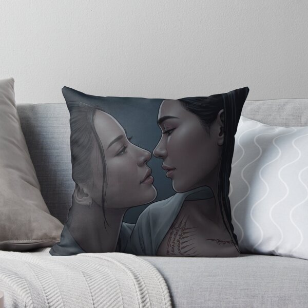 Item preview, BinOon BS PT Bulan Peem Undeniable Attraction Thai GL Sapphic Actress LGBTQ+ Cartoon Decor Comic Wall Art Print Poster Shirt Clock Blanket KDrama designed and sold by Mind Space.