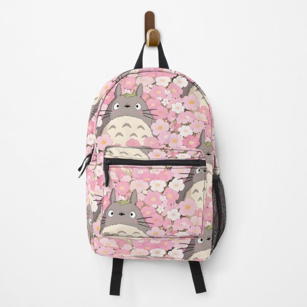 Item preview, Ghibli Totoro in pink flower field designed and sold by Mypixieart.