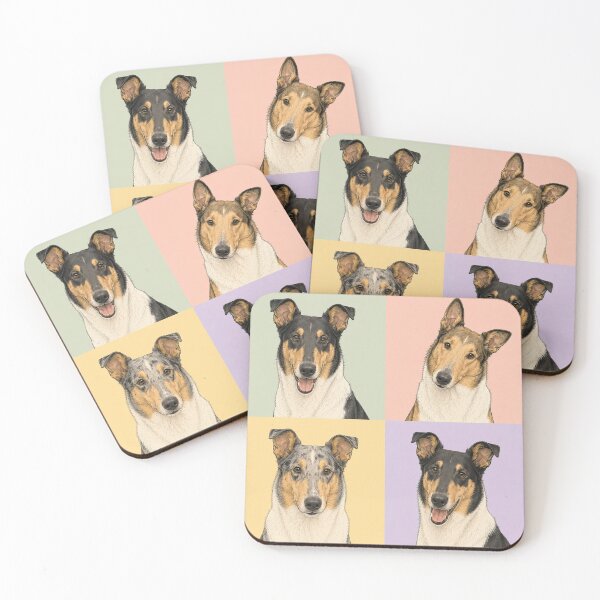 Item preview, Smooth Collie Classic Dog Portraits designed and sold by pixiedustpaint.