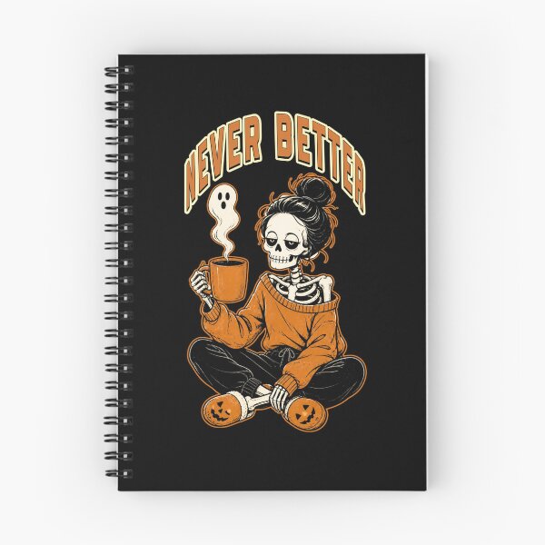 Item preview, Never Better Messy Bun Skeleton Halloween designed and sold by tellia-kallisto.