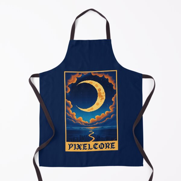 Item preview, Super Moon in a Nature Landscape Pixel Art {PIXELCORE} designed and sold by PIXELCORE-TEE.