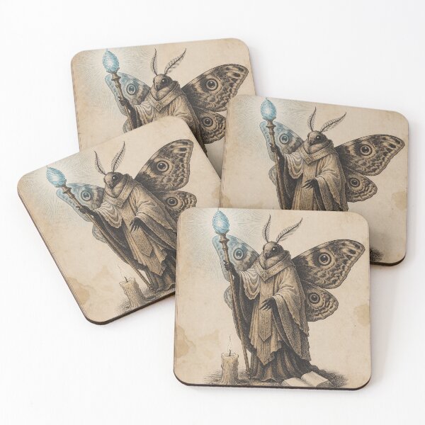 Item preview, Moth Bishop — Dark Fantasy Bestiary designed and sold by Mia's Menagerie.
