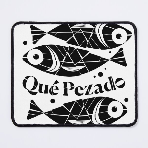 Item preview, Qué Pezado – Geometric Fish Pun T-Shirt designed and sold by burbuja.