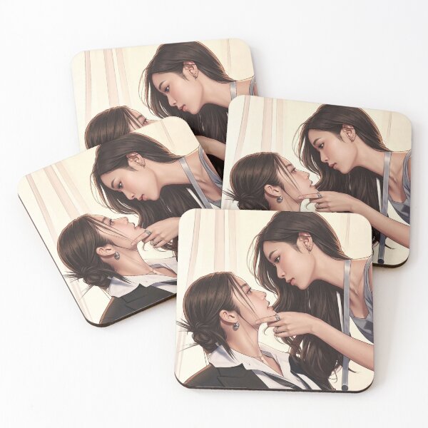 Item preview, NamtanFilm Girlfriend Zone Thai GL Sapphic Actress LGBTQ+ Cartoon Decor Comic Wall Art Print Poster Shirt Clock Blanket KDrama designed and sold by Mind Space.