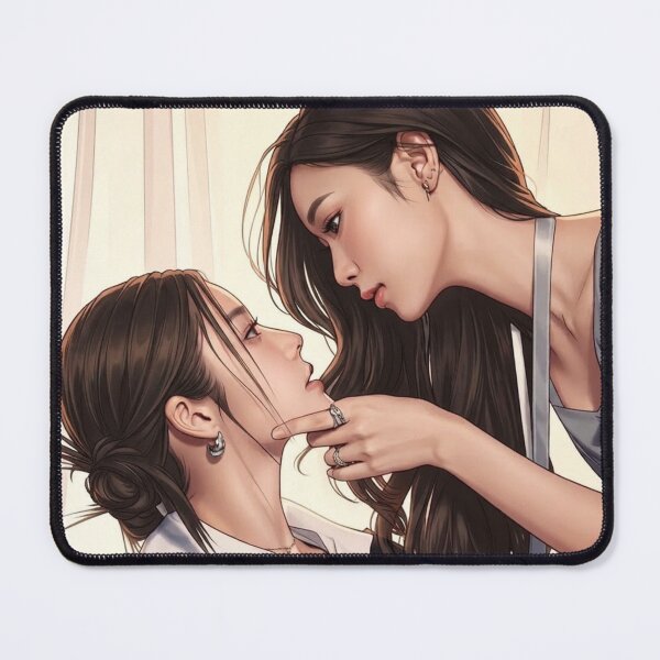 Item preview, NamtanFilm Girlfriend Zone Thai GL Sapphic Actress LGBTQ+ Cartoon Decor Comic Wall Art Print Poster Shirt Clock Blanket KDrama designed and sold by Mind Space.