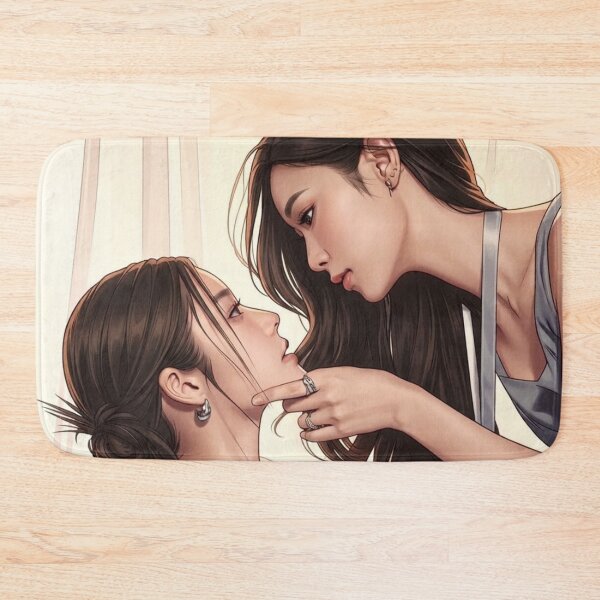 Item preview, NamtanFilm Girlfriend Zone Thai GL Sapphic Actress LGBTQ+ Cartoon Decor Comic Wall Art Print Poster Shirt Clock Blanket KDrama designed and sold by Mind Space.