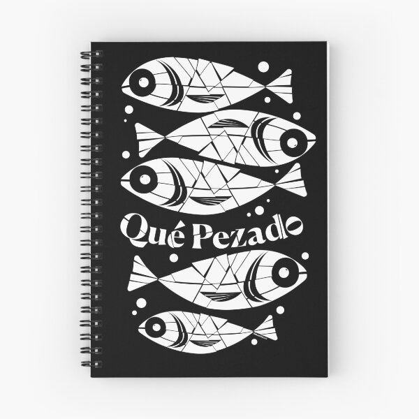 Item preview, Qué Pezado white – Geometric Fish Pun T-Shirt designed and sold by burbuja.