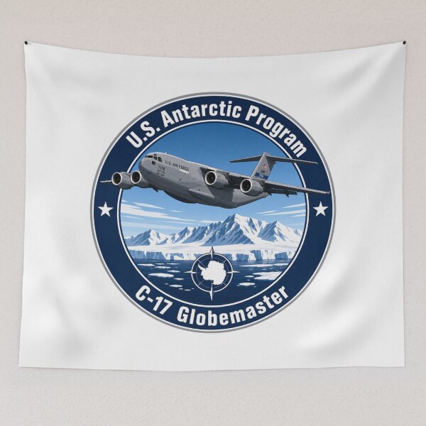 Item preview, U.S. Antarctic Program C-17 Globemaster  designed and sold by Snarkers Promotions .