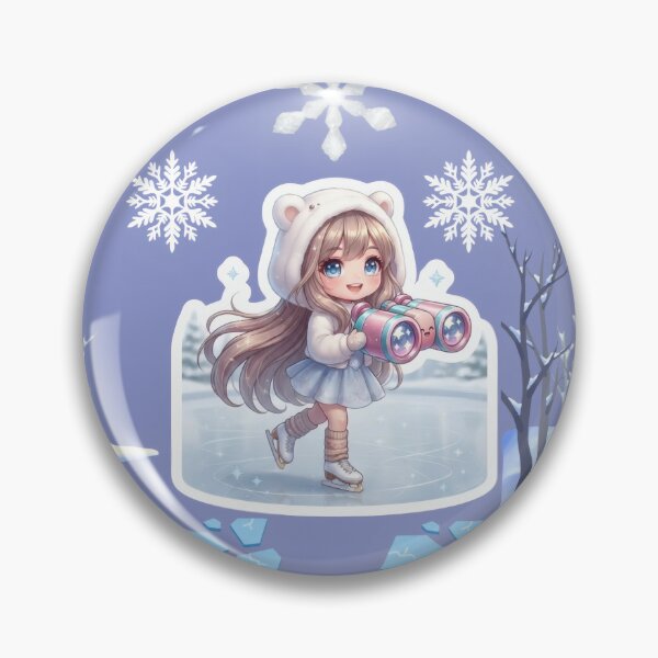 Item preview, Winter Ice Skating Chibi Girl designed and sold by Azurart2.