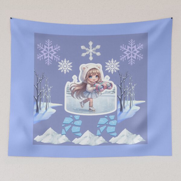 Item preview, Winter Ice Skating Chibi Girl designed and sold by Azurart2.