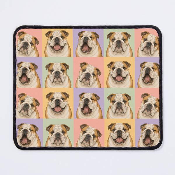 Item preview, I Love My English Bulldog Portrait designed and sold by pixiedustpaint.