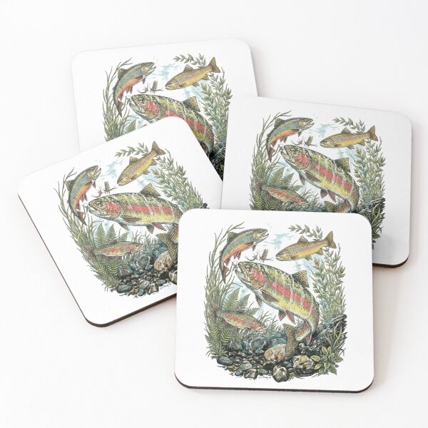 Item preview, Rainbow Trout Illustration designed and sold by jie lin.