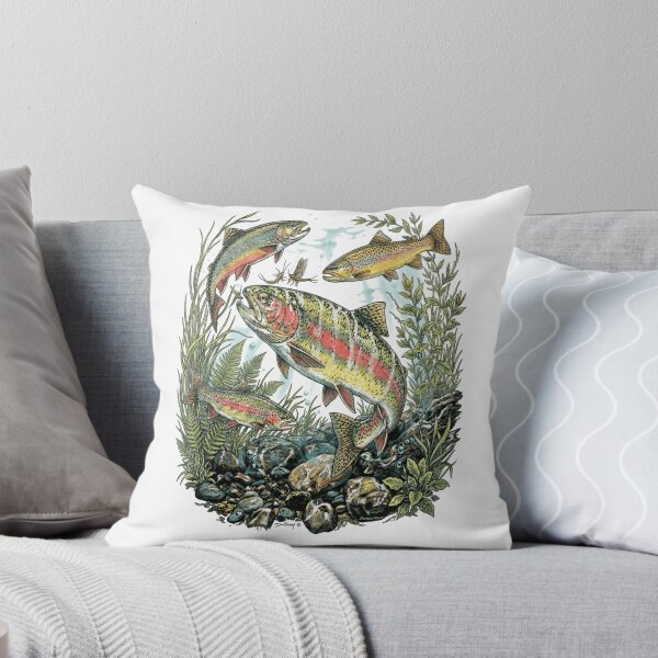 Item preview, Rainbow Trout Illustration designed and sold by jie lin.
