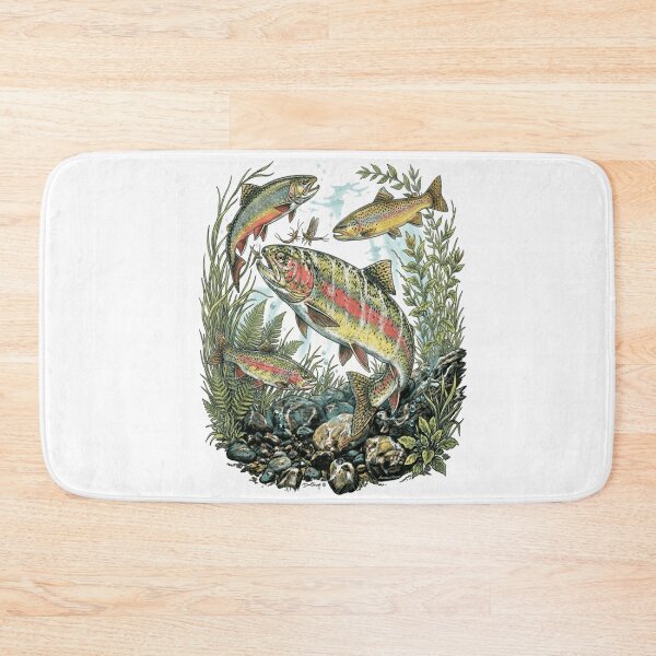 Item preview, Rainbow Trout Illustration designed and sold by jie lin.