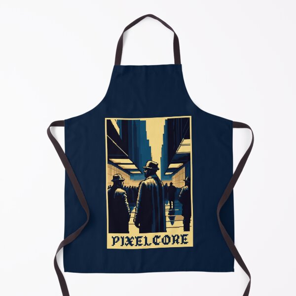 Item preview, 30s Mans in a Brutalist Town Pixel Art {PIXELCORE} designed and sold by PIXELCORE-TEE.
