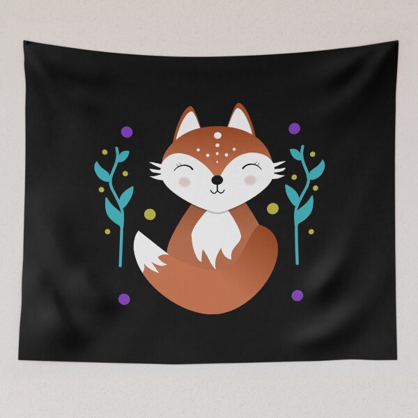 Item preview, Night fox meditating in nature. designed and sold by expresiones8.