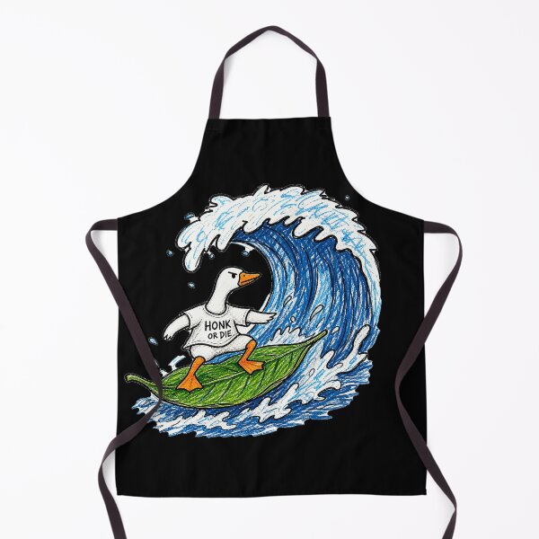 Item preview, Surfing Goose Honk or Die Leaf Board designed and sold by matrixvip.