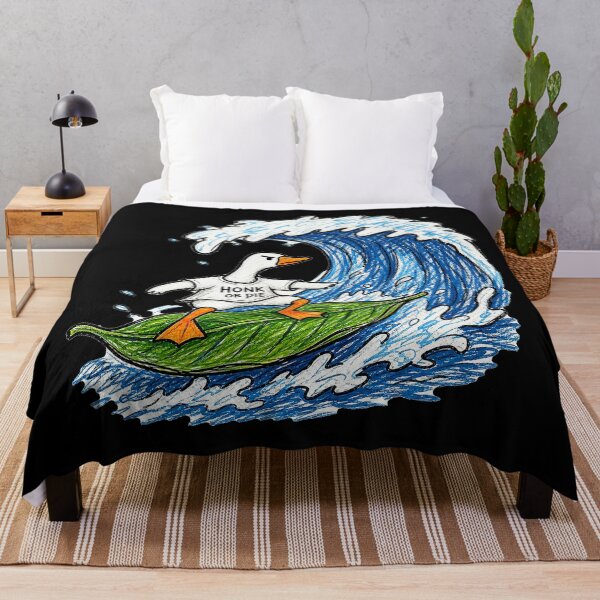 Item preview, Surfing Goose Honk or Die Leaf Board designed and sold by matrixvip.