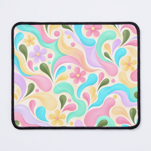 Item preview, Pastel Joy – Playful Retro Floral Abstract Pattern designed and sold by HO•Designs.