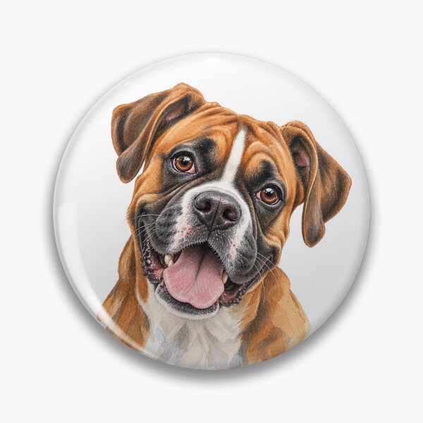 Item preview, Boxer Portrait – Energetic, Loyal & Playful Dog Art designed and sold by Greenview-Gifts.