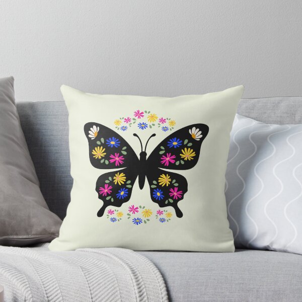 Item preview, Colorful, flower-patterned butterfly designed and sold by expresiones8.