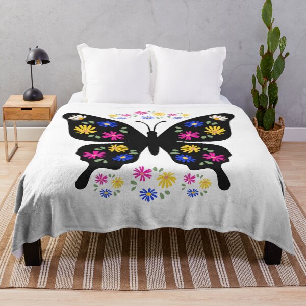 Item preview, Colorful, flower-patterned butterfly designed and sold by expresiones8.