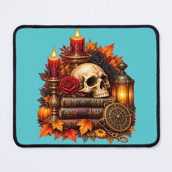 Item preview, Baroque Vanitas Skull – Astrolabe, Books & Candles designed and sold by Clothes With Smiling Animals Walt Gral.