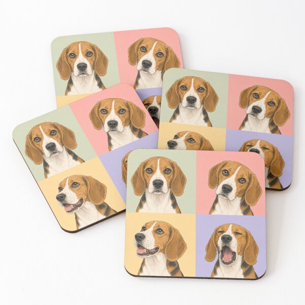 Item preview, Beagle Hound Dog Portrait designed and sold by pixiedustpaint.