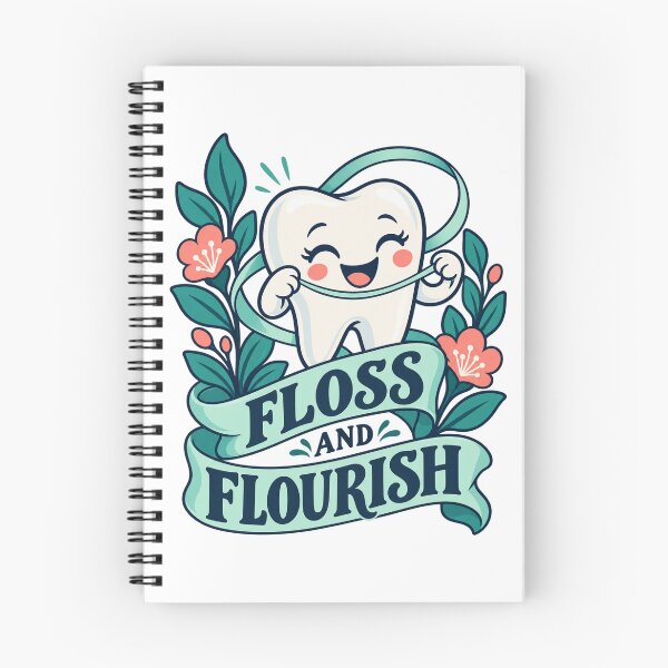 Item preview, Floss and Flourish Cute Dental Tooth designed and sold by Queenbiancs.