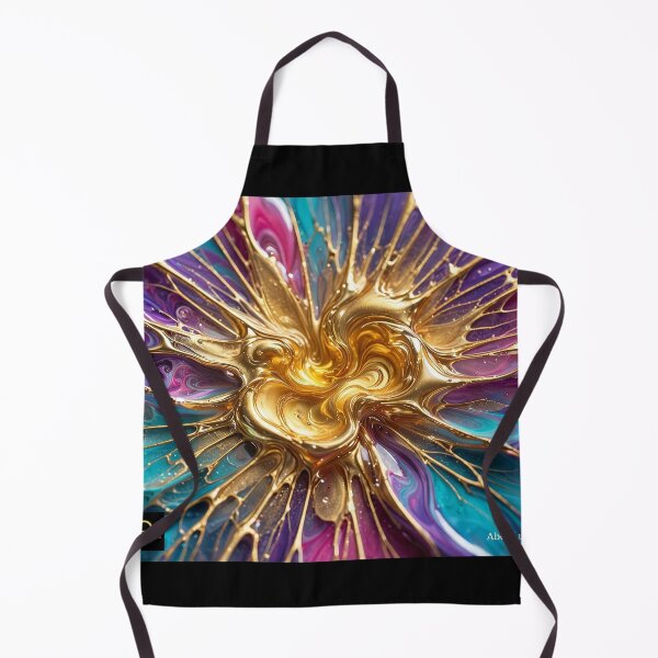 Item preview, GOLDEN BLOOM•FLUID RESIN ART•COSMIC FLOWER•ABEL LUGO•LSV designed and sold by Lugo Sunset Visions.