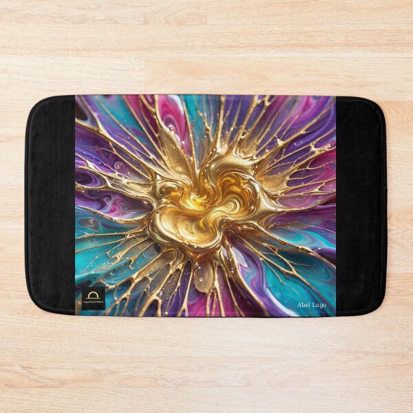 Item preview, GOLDEN BLOOM•FLUID RESIN ART•COSMIC FLOWER•ABEL LUGO•LSV designed and sold by Lugo Sunset Visions.