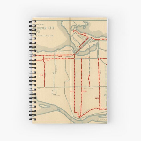 Aperçu de l'œuvre Services de transport en commun à Vancouver à la fin de 1951 créée et vendue par FOVCA.