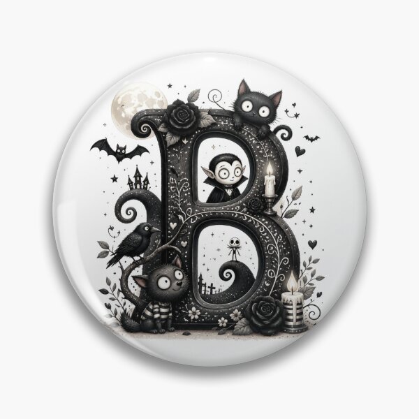 Item preview, cute gothic B designed and sold by Talpha.