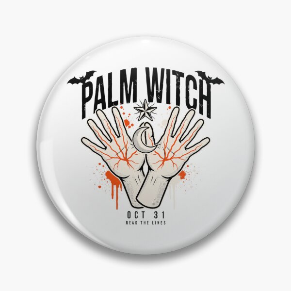 Item preview, Palm Witch Halloween Design – Mystical Palmistry Fortune Telling Graphic Tee v8 designed and sold by DarylWelsh2024.