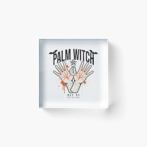 Item preview, Palm Witch Halloween Design – Mystical Palmistry Fortune Telling Graphic Tee v8 designed and sold by DarylWelsh2024.