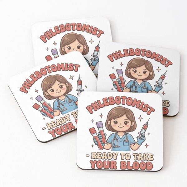 Item preview, Phlebotomist Ready To Take Your Blood Cute Nurse Blood Vials Retro designed and sold by Rachid-Art.